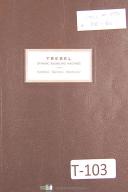 Trebel-Trebel, American, DE DEV, Balancing Machine, Operations & Maint Manual 1957-DE-DEV-05